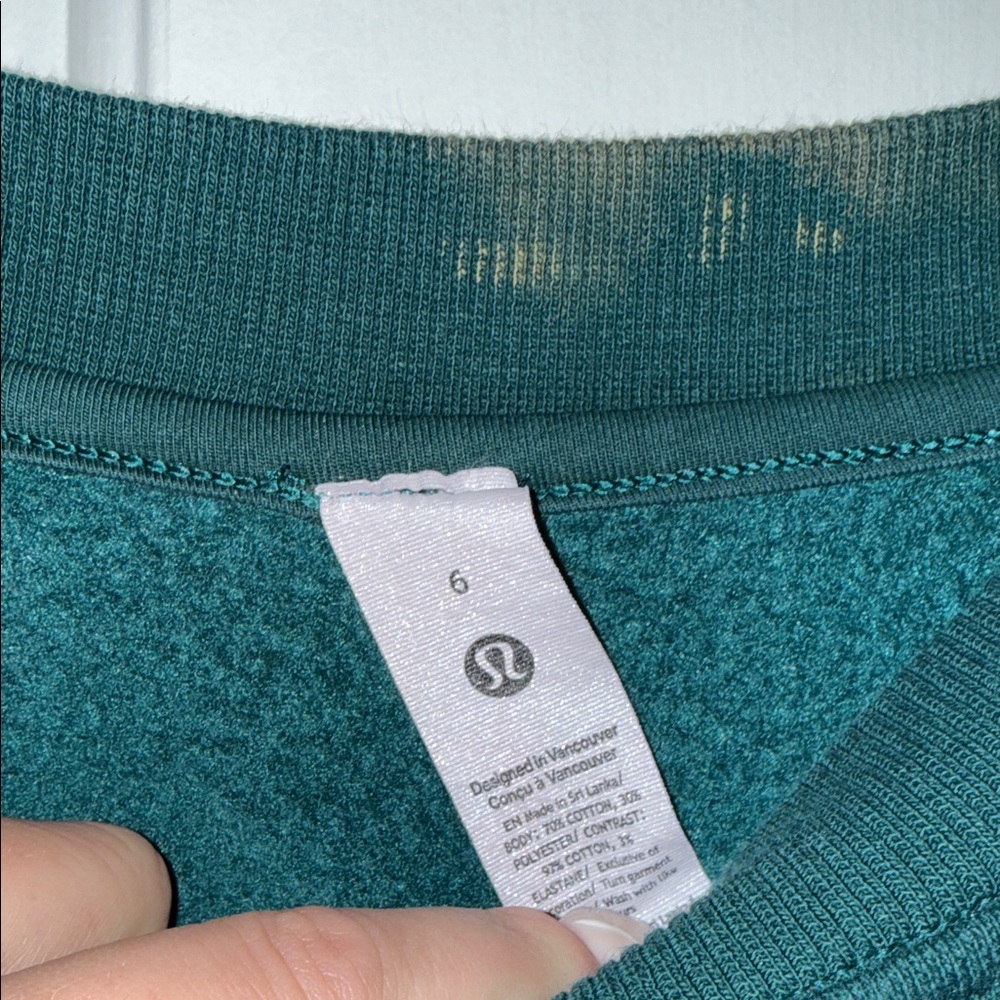 Lululemon Teal Pullover Sweatshirt - Picture 3 of 3